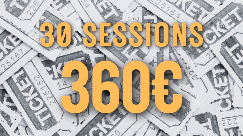 Cours collectifs poitiers - carnet de 30 séances